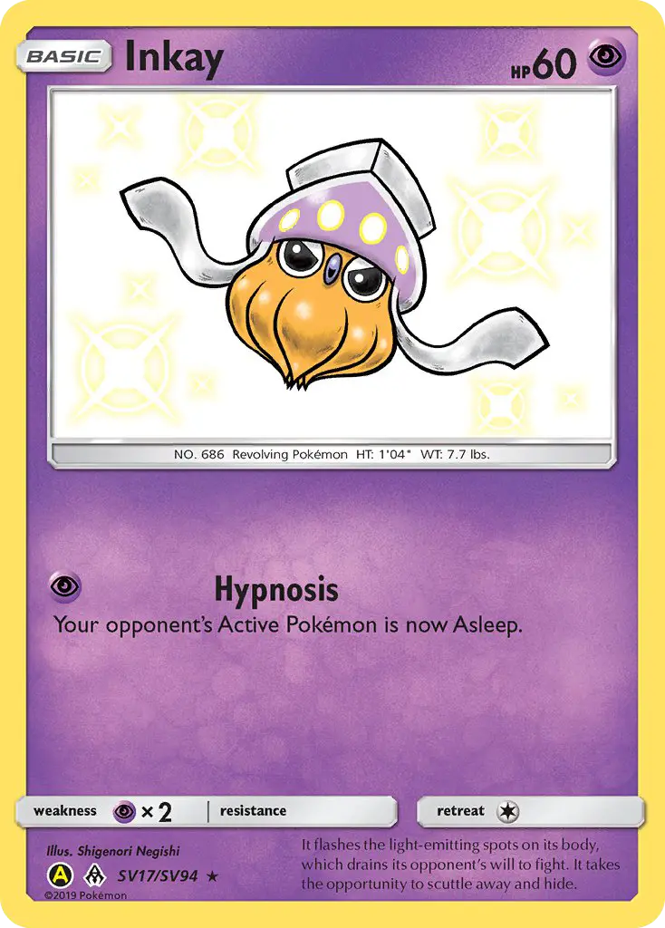 Inkay, Pokémon card