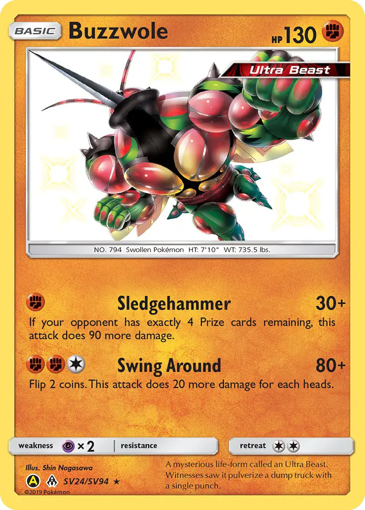 Buzzwole, Pokémon card