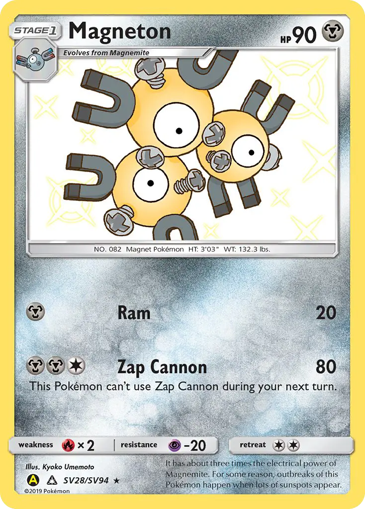 Magneton, Pokémon card