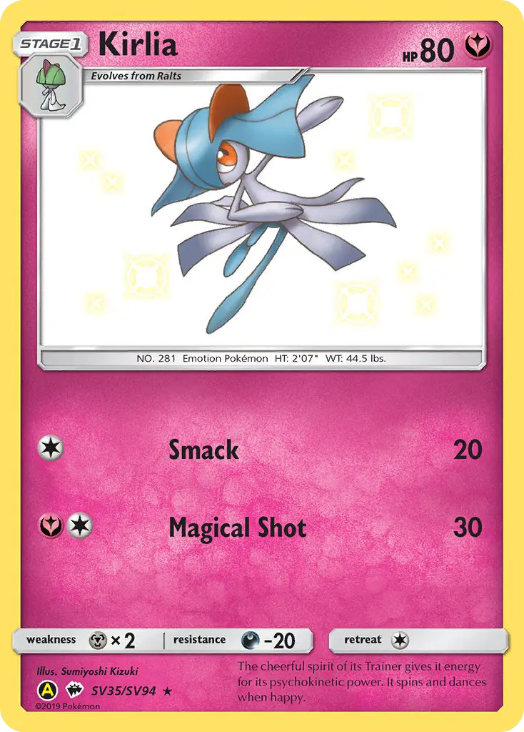 Kirlia, Pokémon card