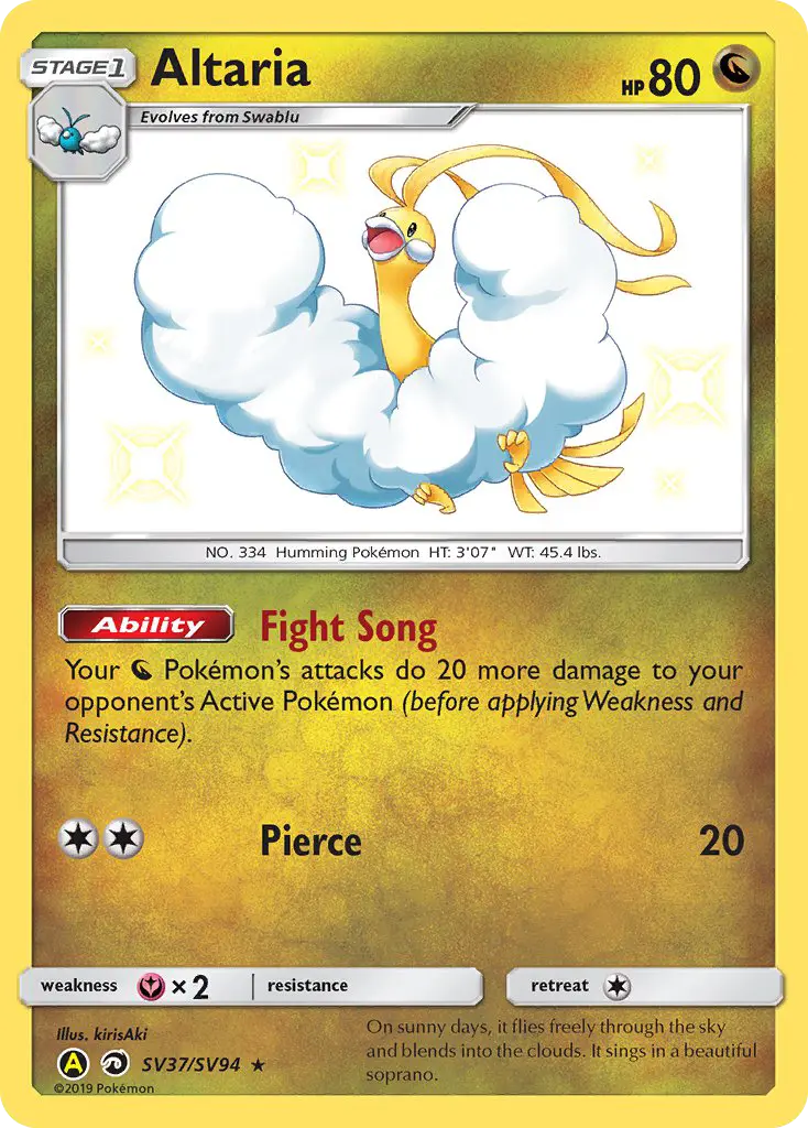 Altaria, Pokémon card