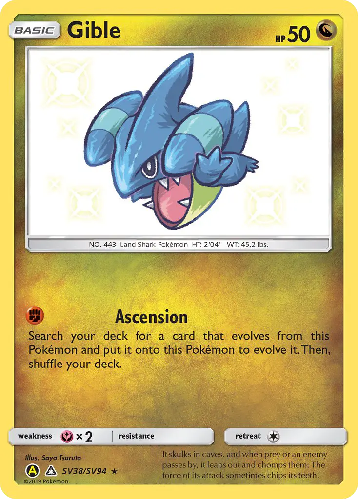 Gible, Pokémon card