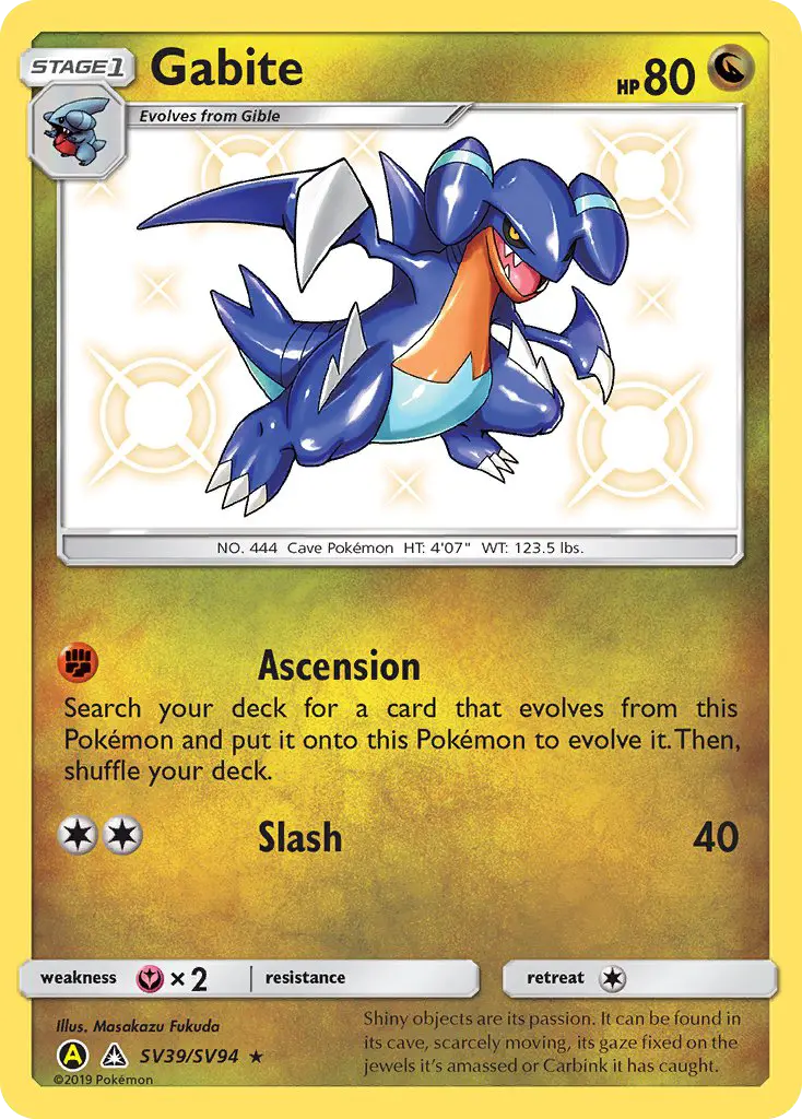 Gabite, Pokémon card