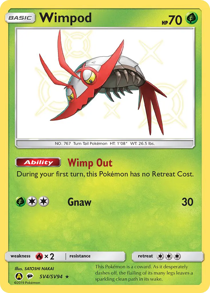 Wimpod, Pokémon card