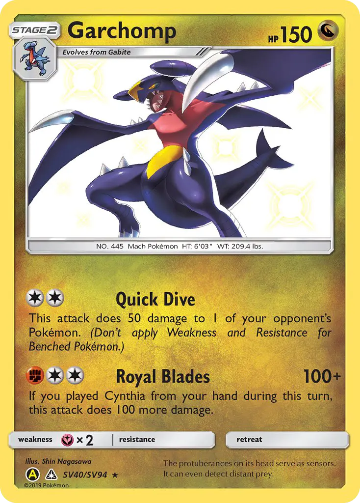 Garchomp, Pokémon card