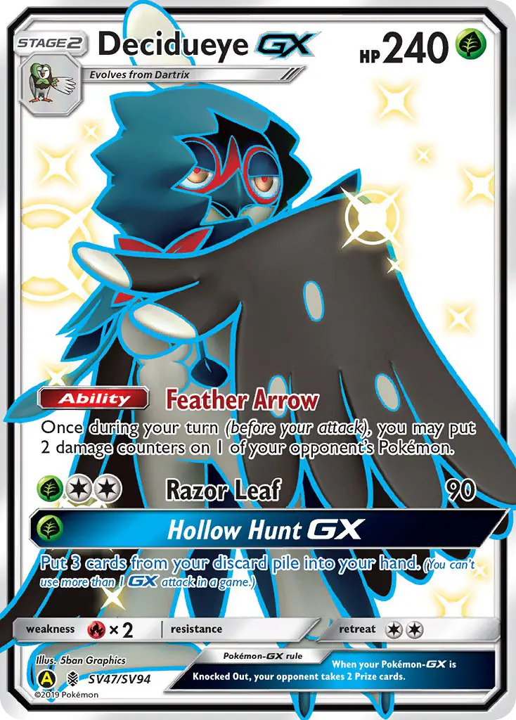 Decidueye-GX, Pokémon card