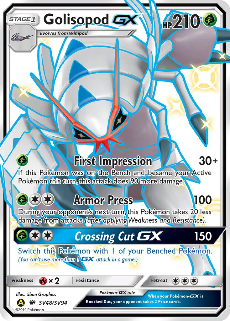 Golisopod-GX, Pokémon card