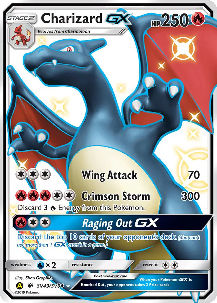 Charizard-GX, Pokémon card