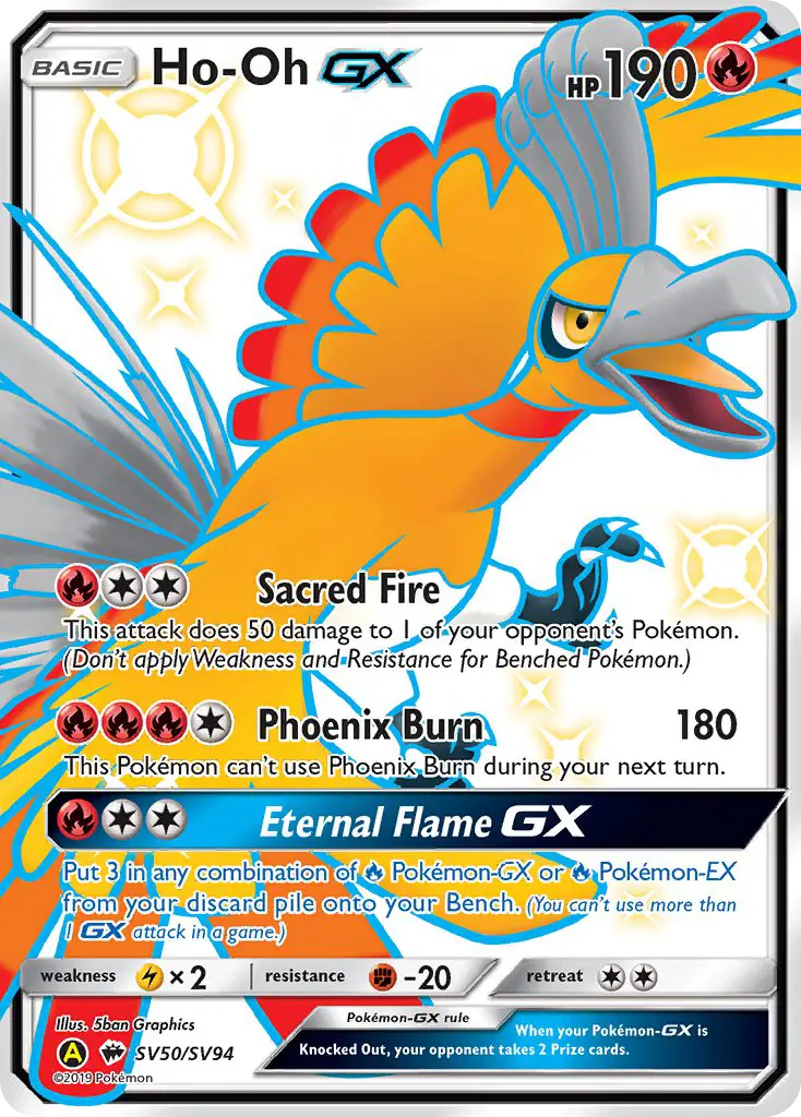 Ho-Oh-GX, Pokémon card