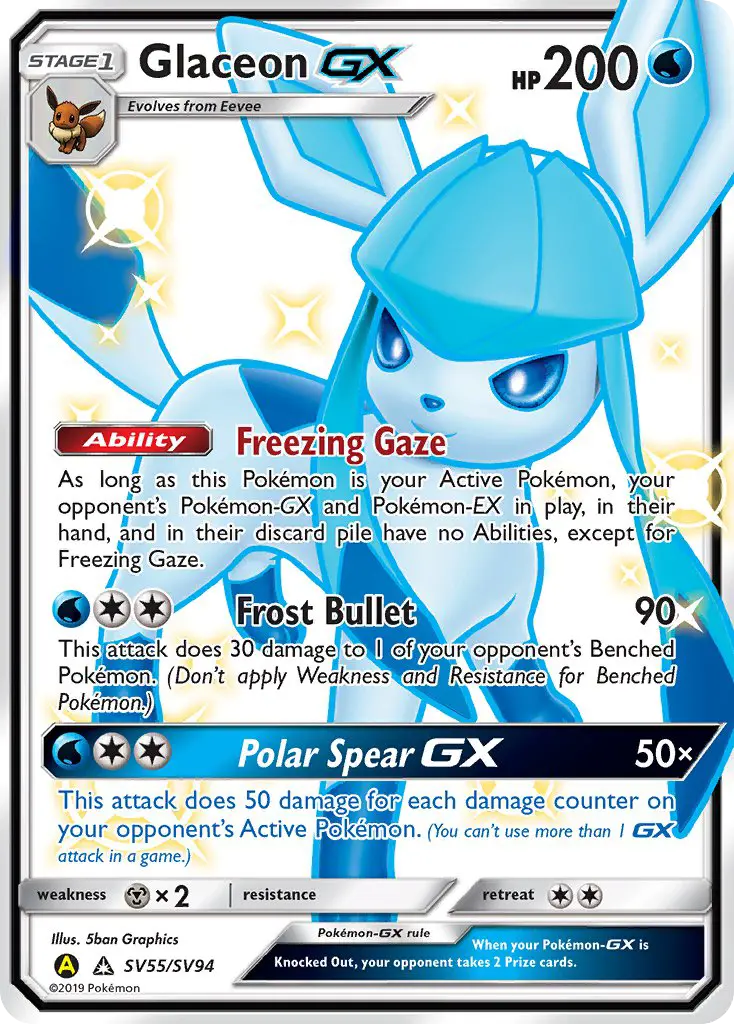 Glaceon-GX, Pokémon card