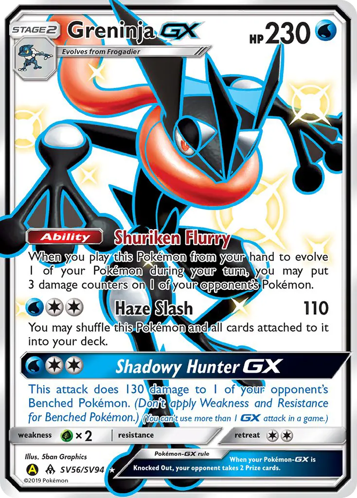 Greninja-GX, Pokémon card