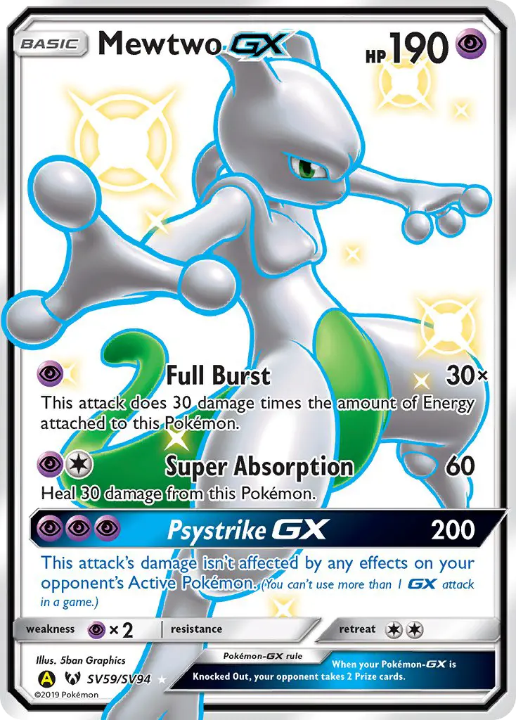 Mewtwo-GX, Pokémon card