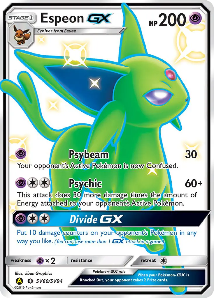 Espeon-GX, Pokémon card