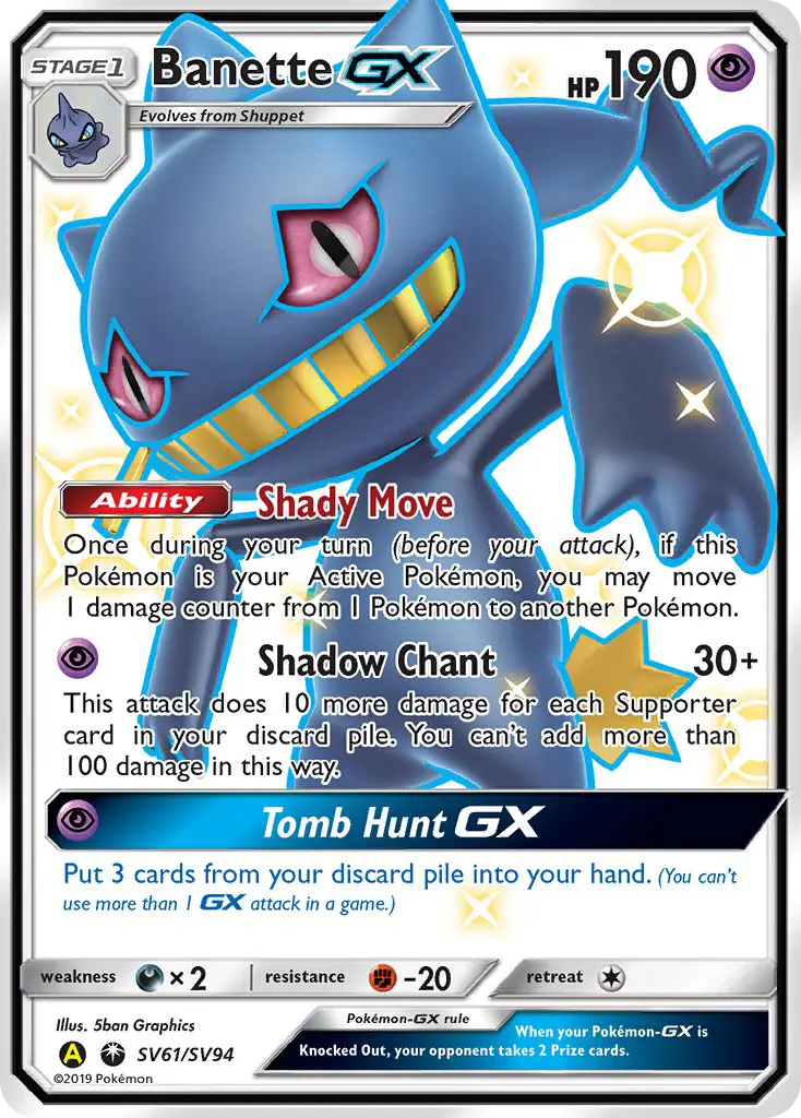 Banette-GX, Pokémon card