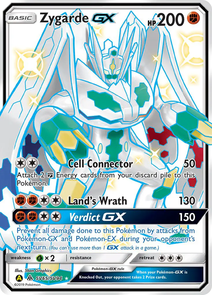 Zygarde-GX, Pokémon card