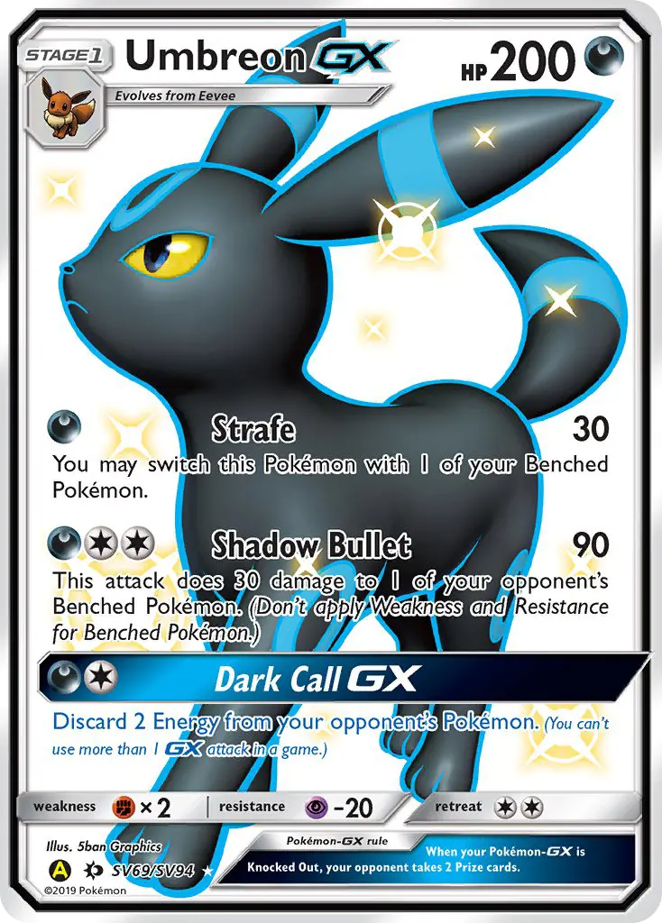 Umbreon-GX, Pokémon card
