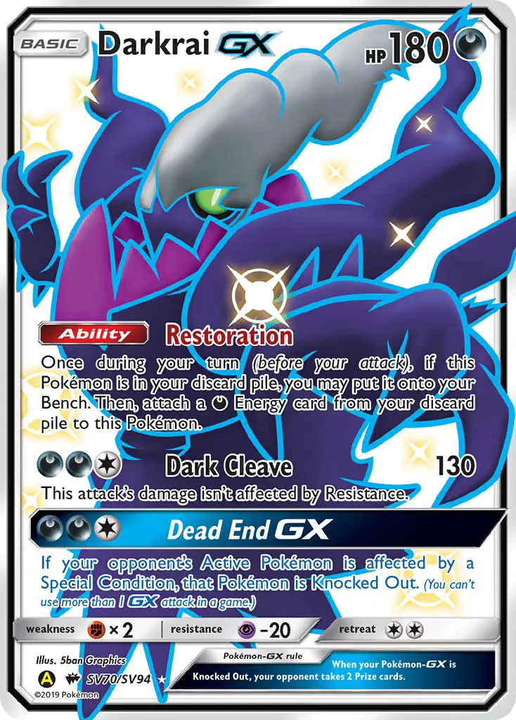 Darkrai-GX, Pokémon card