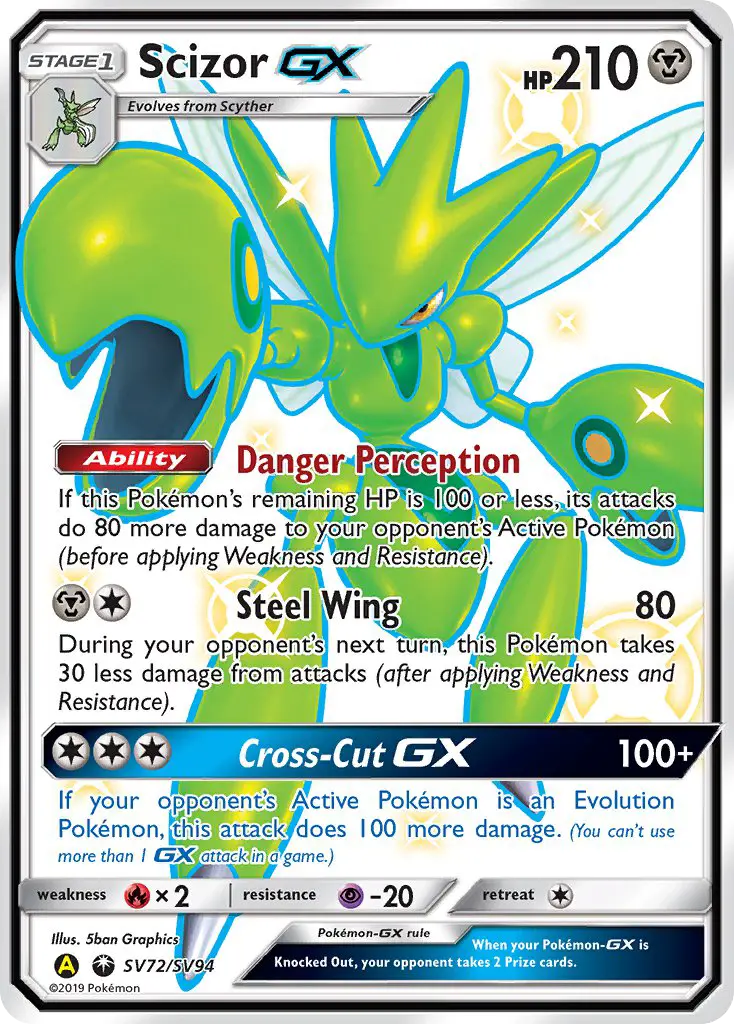 Scizor-GX, Pokémon card