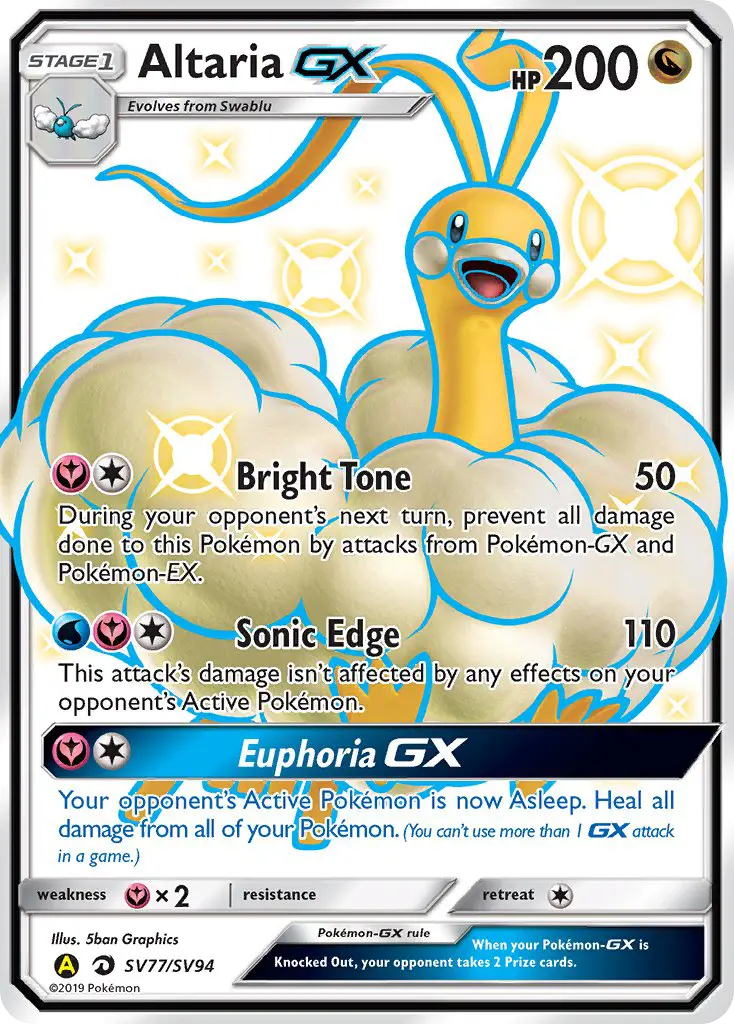 Altaria-GX, Pokémon card