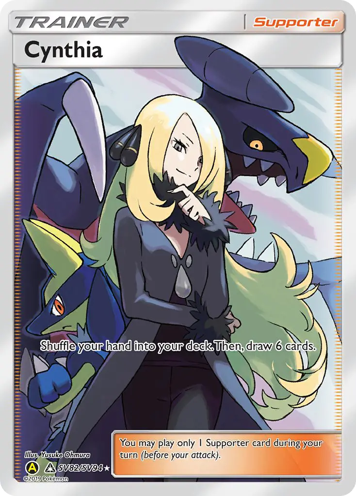 Cynthia, Pokémon card