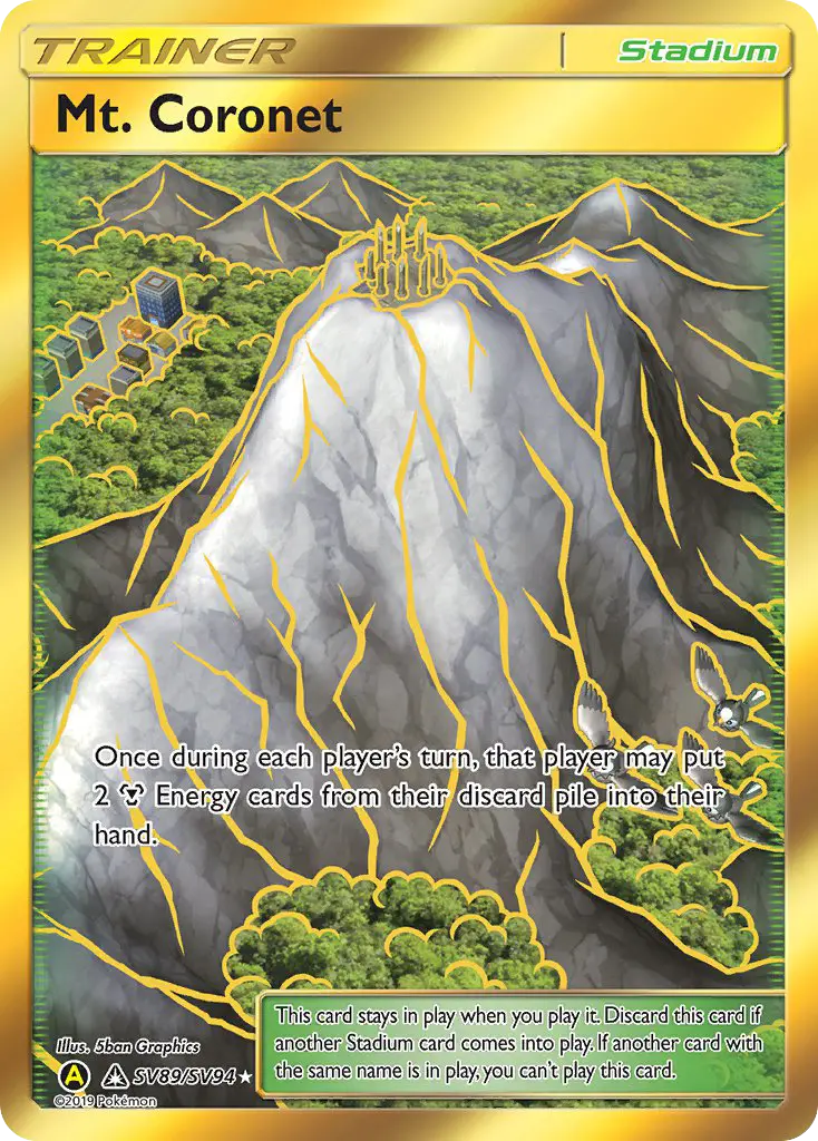 Mt. Coronet, Pokémon card
