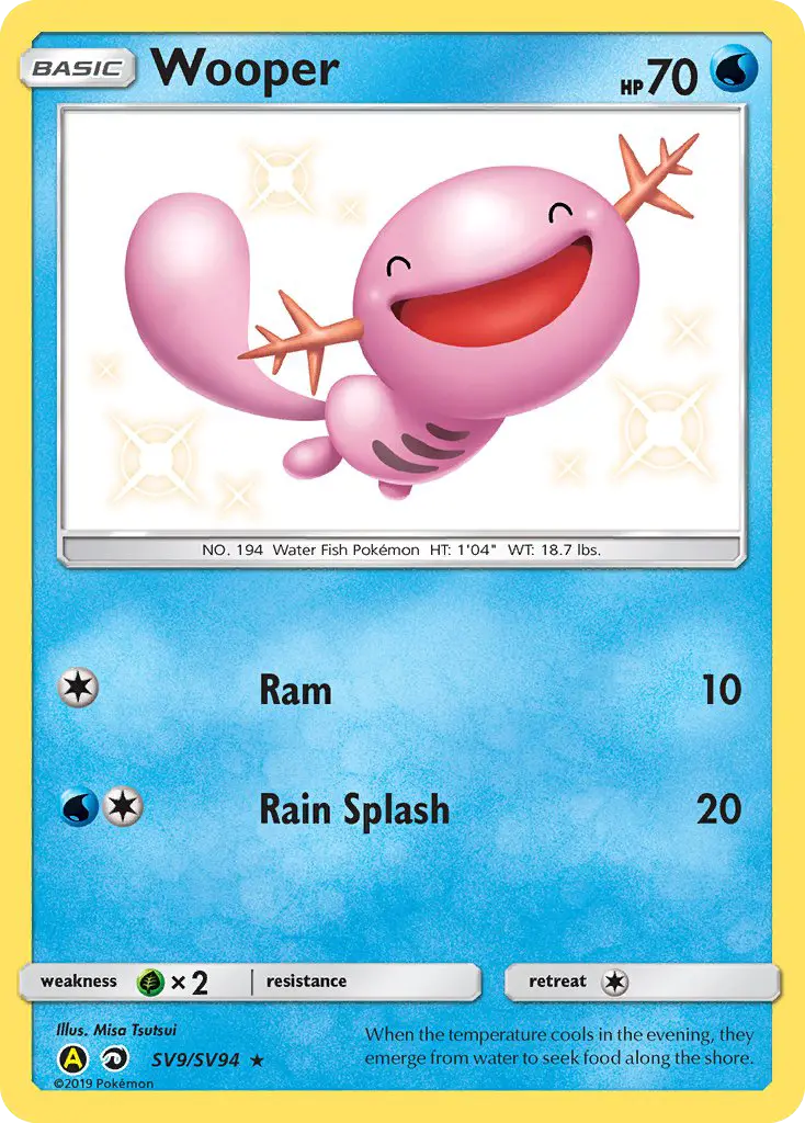 Wooper, Pokémon card