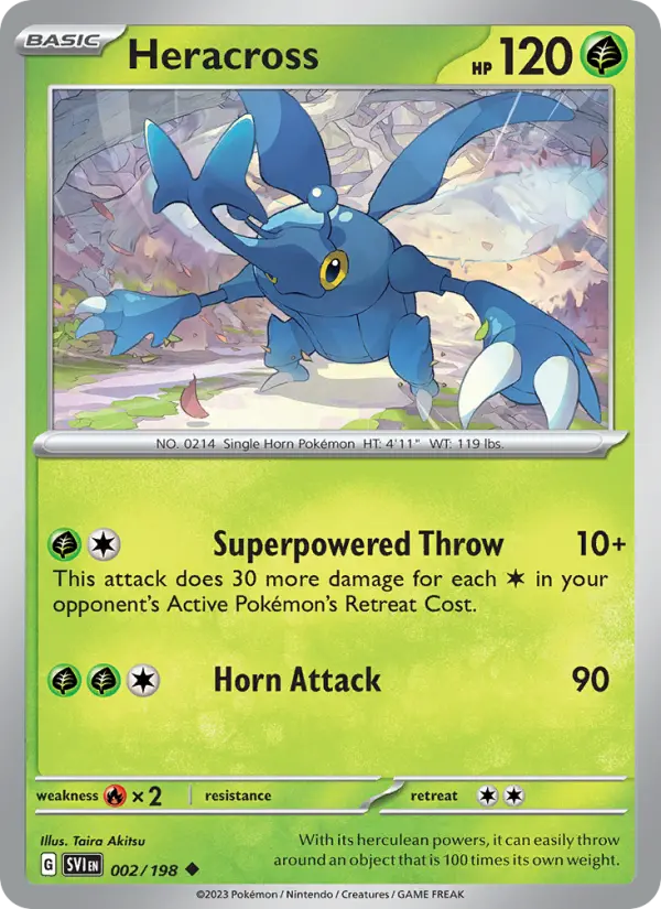 Heracross, Pokémon card