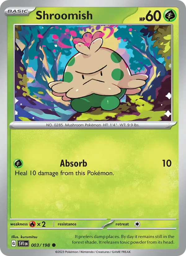 Shroomish, Pokémon card