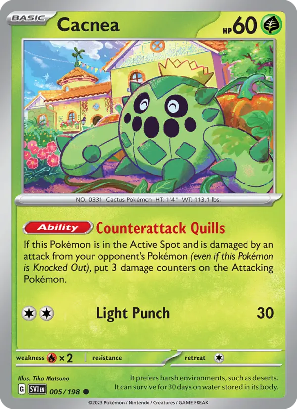 Cacnea, Pokémon card