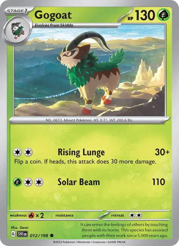 Gogoat, Pokémon card