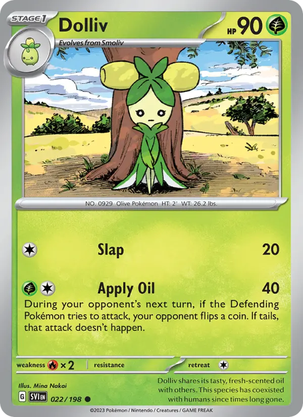 Dolliv, Pokémon card