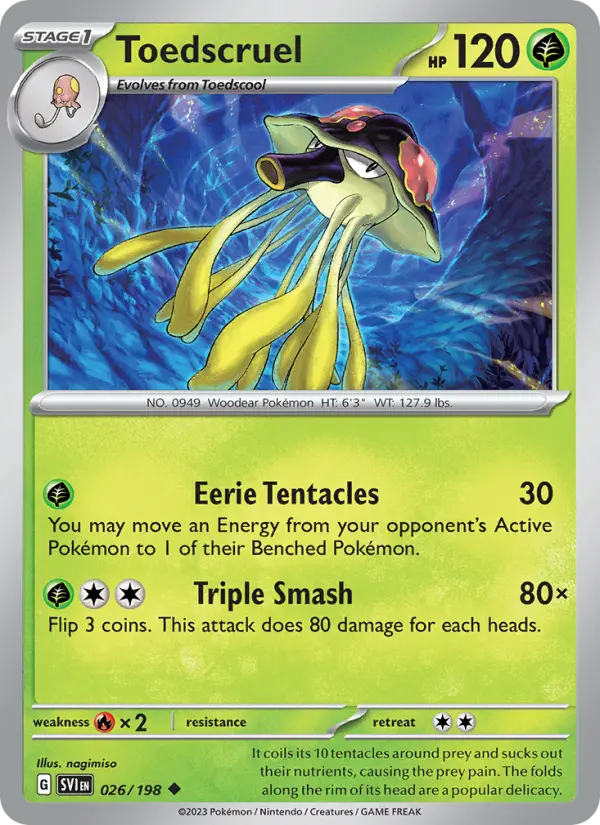 Toedscruel, Pokémon card