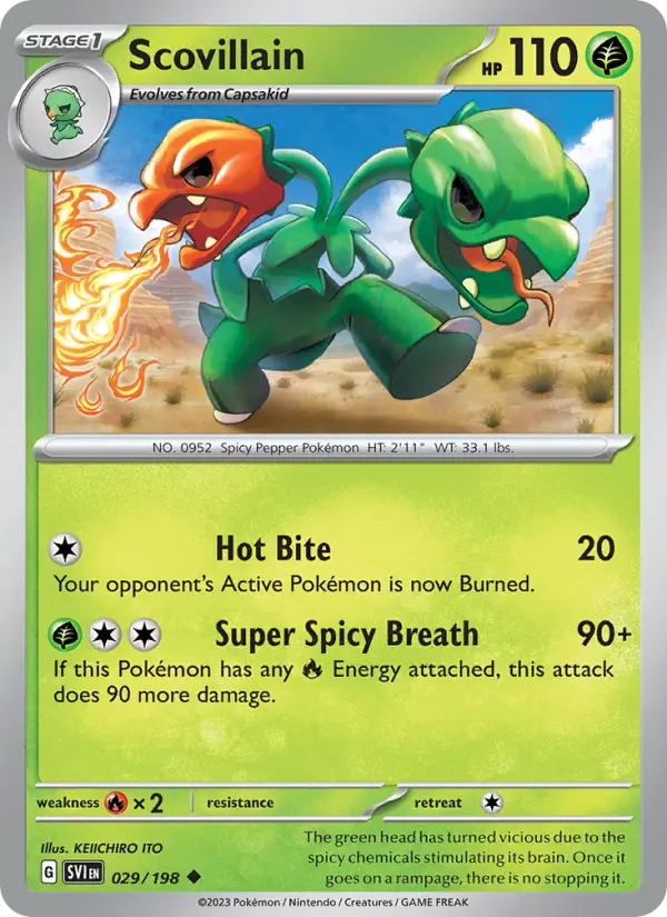 Scovillain, Pokémon card