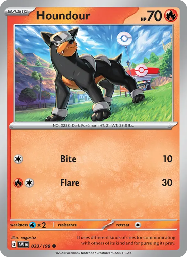 Houndour, Pokémon card
