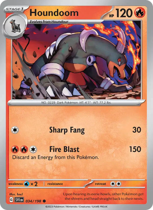 Houndoom, Pokémon card