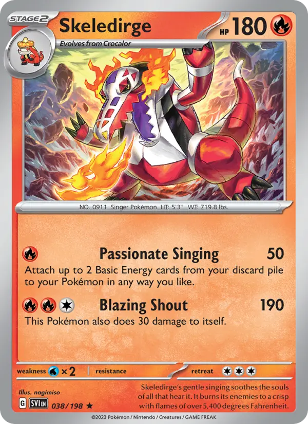 Skeledirge, Pokémon card