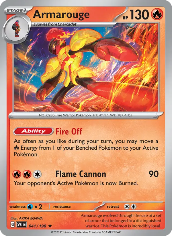 Armarouge, Pokémon card