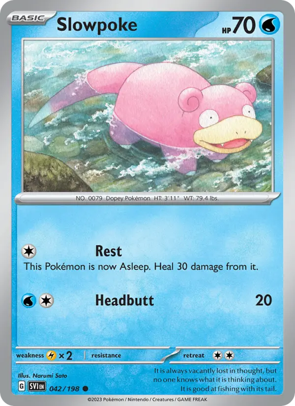 Slowpoke, Pokémon card