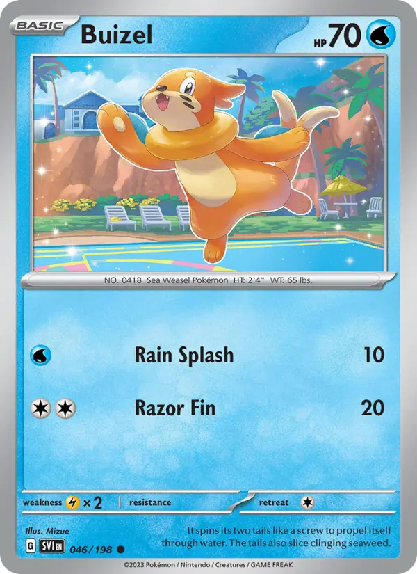 Buizel, Pokémon card