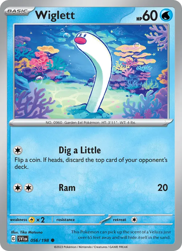 Wiglett, Pokémon card