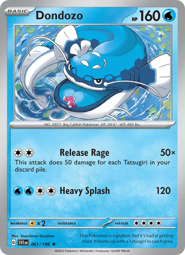 Dondozo, Pokémon card