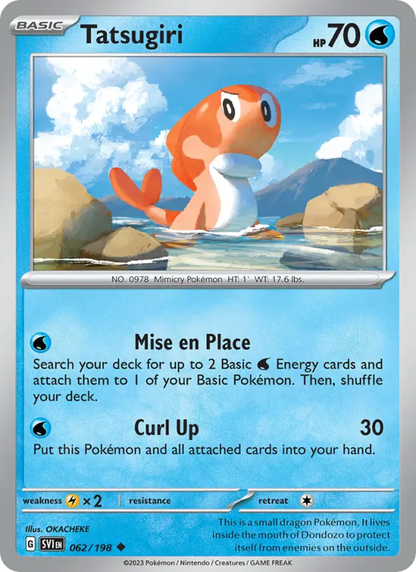 Tatsugiri, Pokémon card