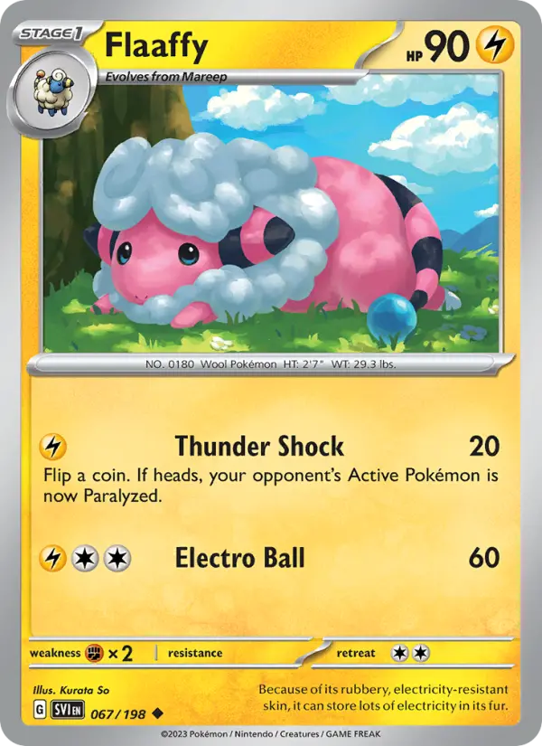 Flaaffy, Pokémon card