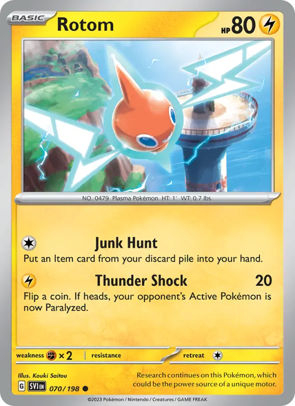 Rotom, Pokémon card