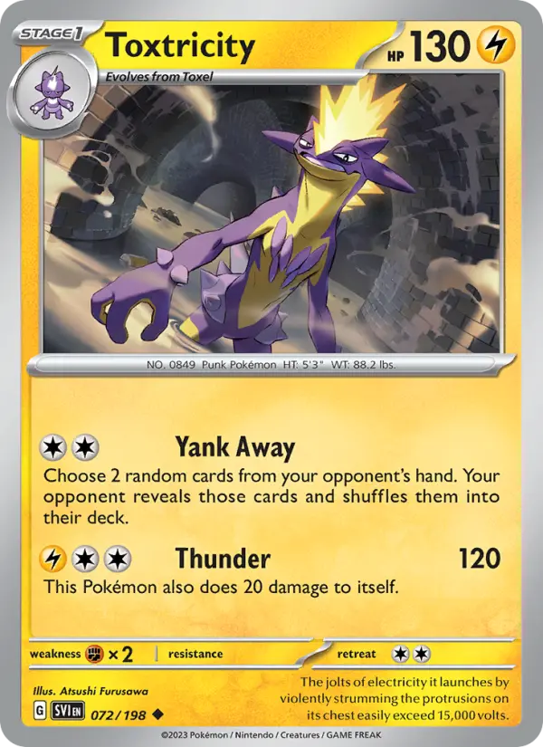 Toxtricity, Pokémon card