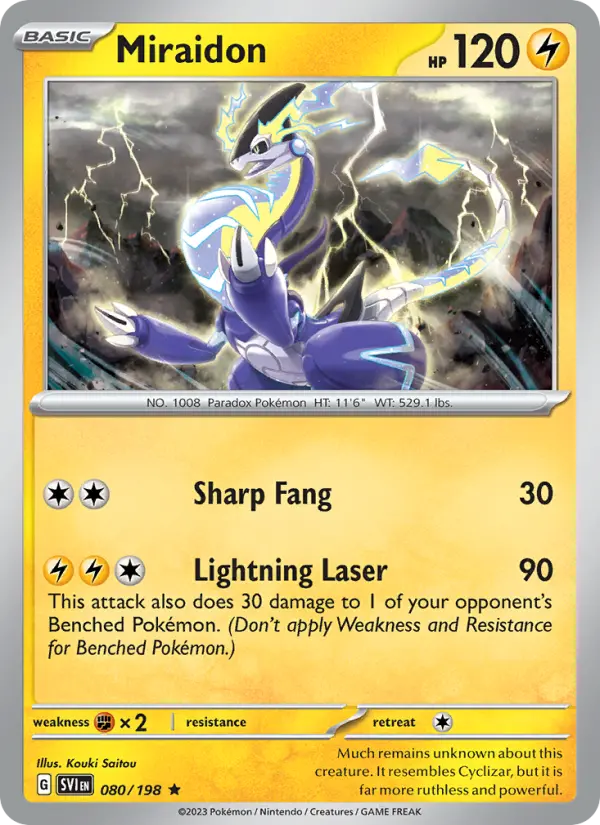 Miraidon, Pokémon card