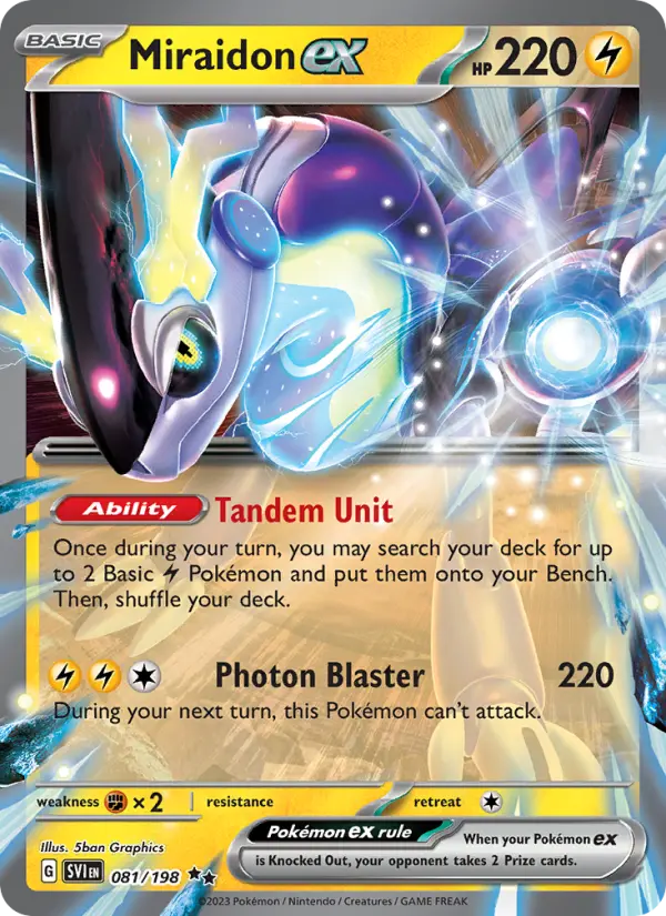 Miraidon ex, Pokémon card