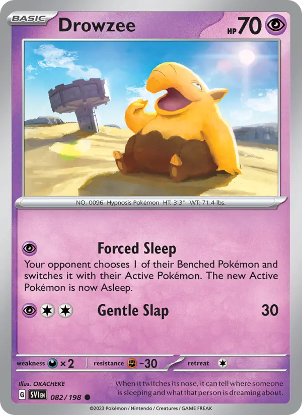 Drowzee, Pokémon card