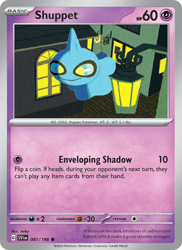 Shuppet, Pokémon card