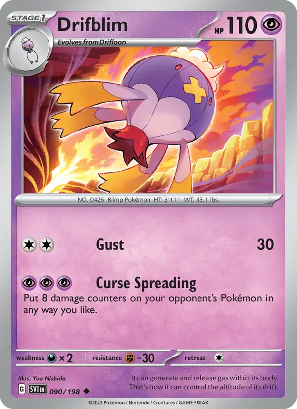Drifblim, Pokémon card